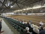 Looking south inside the indoor arena