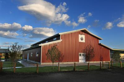 Exterior shot of Red Barn